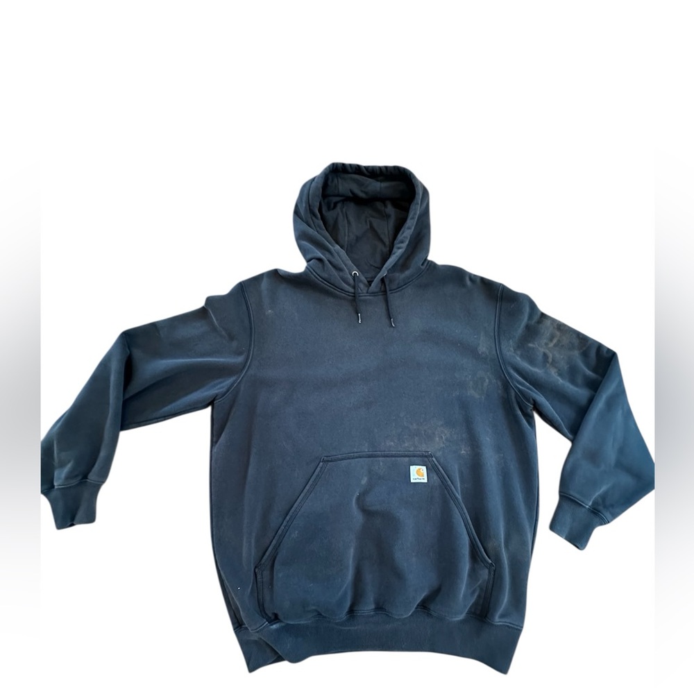 Carhartt Rain Defender Pullover Hoodie Distressed L